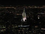 The Chrysler Building at night