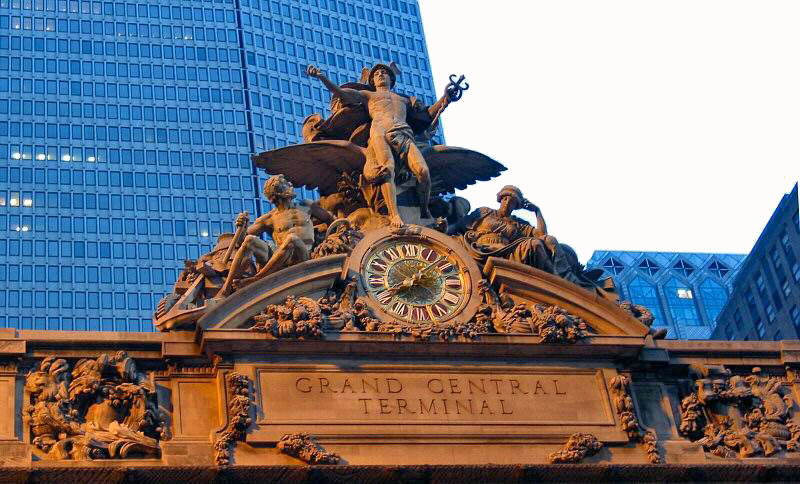 The entrance to Grand Central Terminal