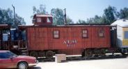 ATSF wooden caboose