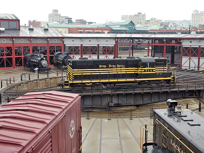 NKP 514 on the Steamtown turntable at Steamtown