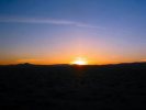 sunrise just east of Salt Lake City
