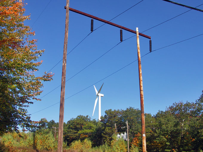 Wind Turbine at Holy Name High School in Worcester,MA