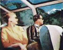 Inside a California Zephyr Vista Dome car