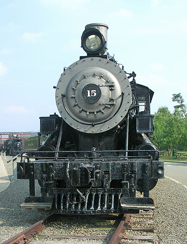 The face of Rahway Valley RR locomotive number 15
