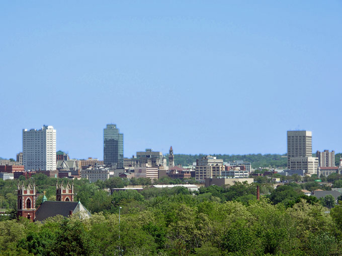 Worcester MA skyline