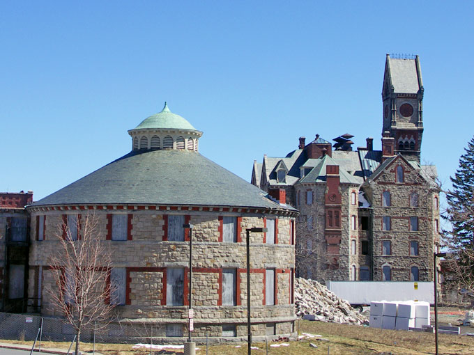 Hooper Turret and Clock Tower at Worcester State Hospital